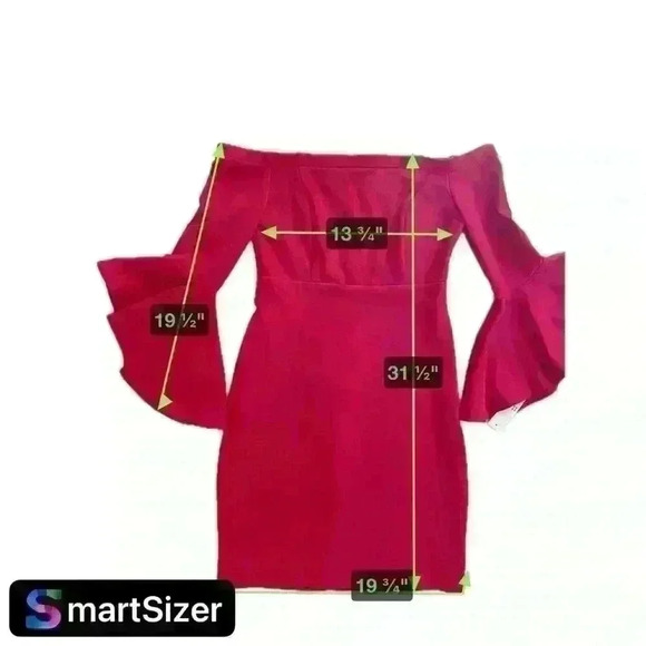 Tweeze Me NWT Off the Shoulder, Bell Sleeve, Fun Dress! Zipper Back Sz 13/14 - Picture 9 of 9
